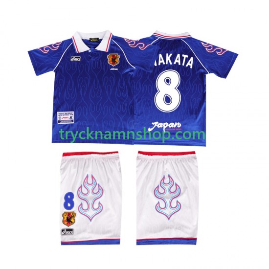 Japan NAKATA 8 1998 Tröja Retro 1:a Matchställ Barn Kortärmad