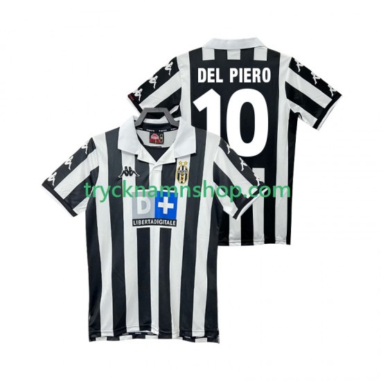 Juventus DEL PIERO 10 1999 2000 Tröja Retro 1:a Matchställ Män Kortärmad