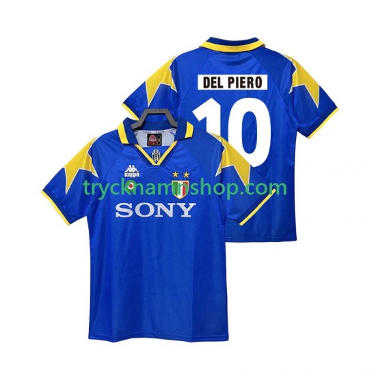 Juventus DEL PIERO 10 1995 1996 Tröja Retro 2:a Matchställ Män Kortärmad