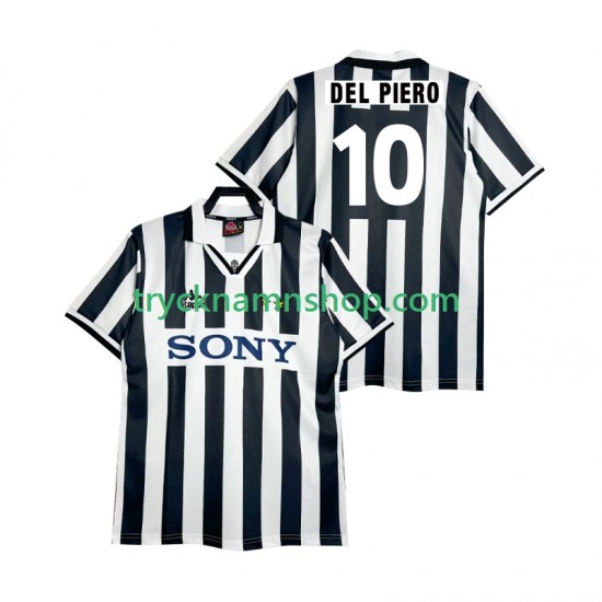 Juventus DEL PIERO 10 1995 1996 Tröja Retro 1:a Matchställ Män Kortärmad
