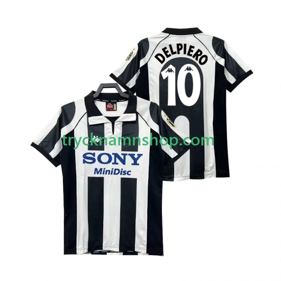 Juventus DEL PIERO 10 1997 1998 Tröja Retro 1:a Matchställ Män Kortärmad