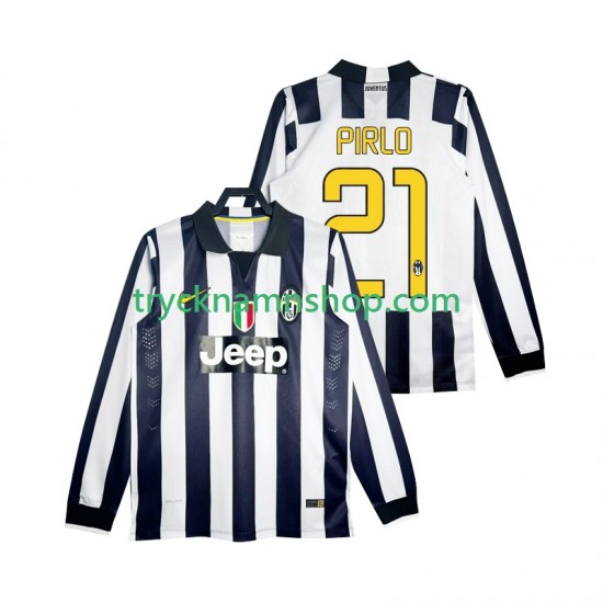 Juventus Pirlo 21 2014 2015 Tröja Retro 1:a Matchställ Män Långärmad