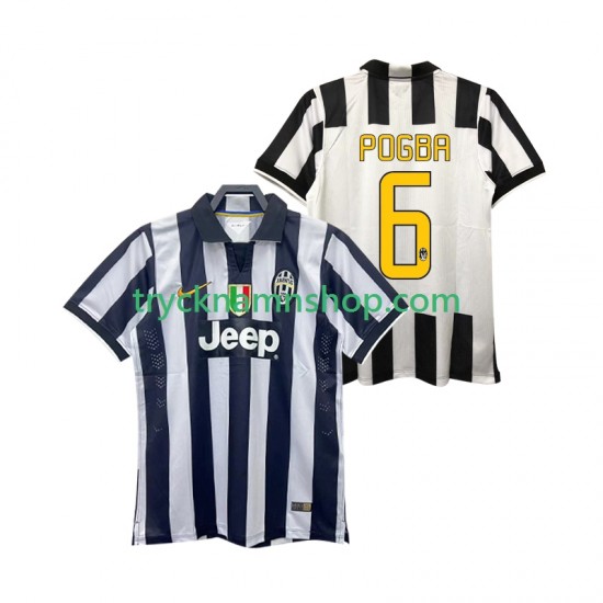 Juventus Pogba 6 2014 2015 Tröja Retro 1:a Matchställ Män Kortärmad