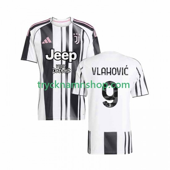 Juventus Vlahovic 9 2025-2026 Tröja 1:a Matchställ Män Kortärmad