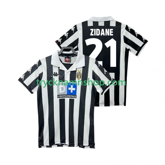 Juventus ZIDANE 21 1999 2000 Tröja Retro 1:a Matchställ Män Kortärmad