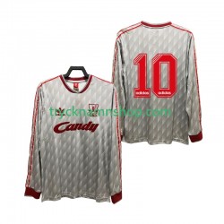 Liverpool 10 1989 1991 Tröja Retro 2:a Matchställ Män Långärmad
