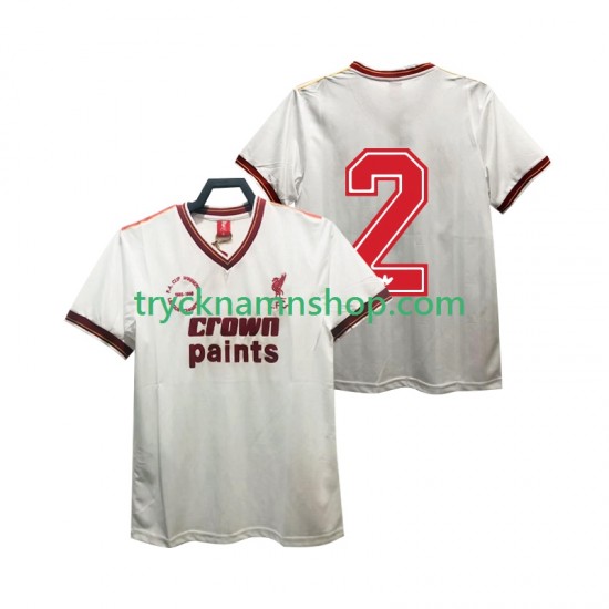 Liverpool 2 1985 1986 Tröja Retro 2:a Matchställ Män Kortärmad