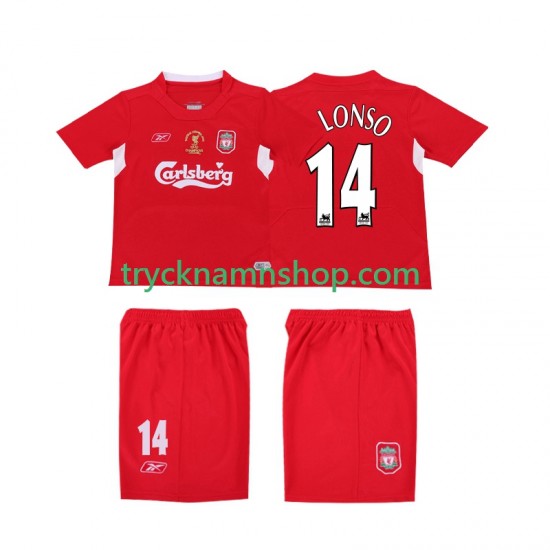 Liverpool ALONSO 14 LWP 2004 2005 Tröja Retro 1:a Matchställ Män Kortärmad