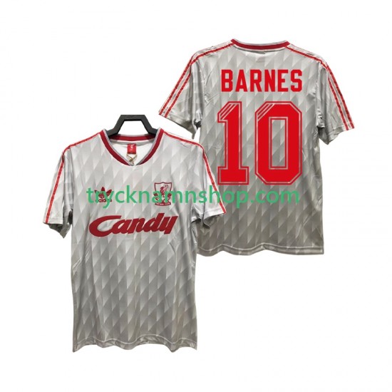 Liverpool BARNES 10 1989 1991 Tröja Retro 2:a Matchställ Män Kortärmad