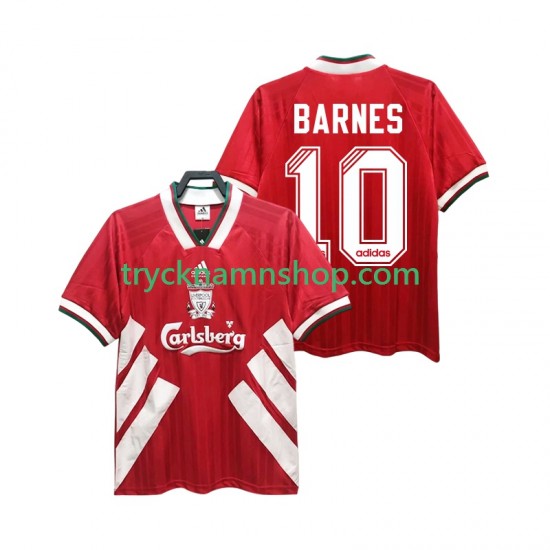 Liverpool BARNES 10 1993 1995 Tröja Retro 1:a Matchställ Män Kortärmad