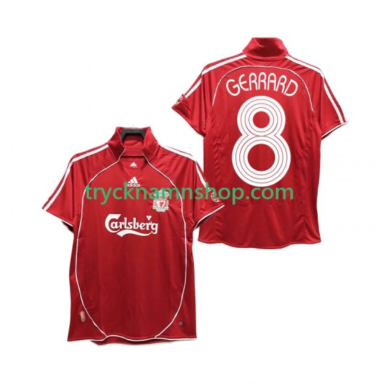 Liverpool GERRARD 8 2006 2008 Tröja Retro 1:a Matchställ Män Kortärmad