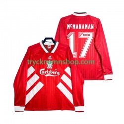 Liverpool MCMANAMAN 17 1993 1995 Tröja Retro 1:a Matchställ Män Långärmad