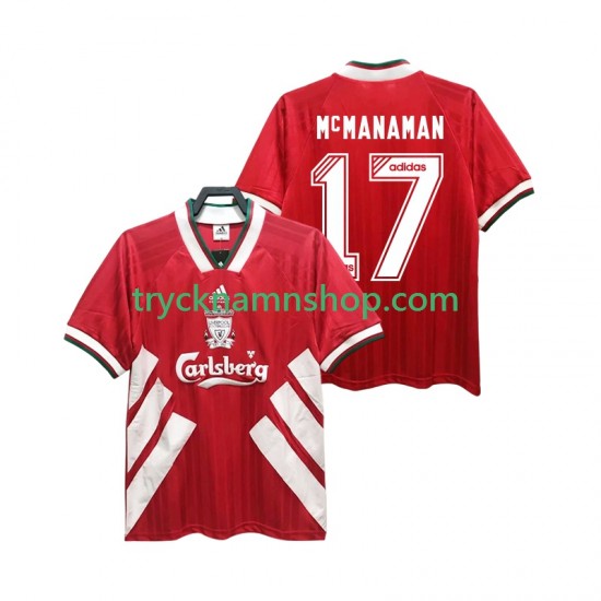 Liverpool MCMANAMAN 17 1993 1995 Tröja Retro 1:a Matchställ Män Kortärmad