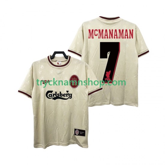 Liverpool MCMANAMAN 7 1996 1997 Tröja Retro 2:a Matchställ Män Kortärmad