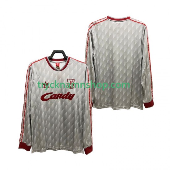Liverpool 1989 1991 Tröja Retro 2:a Matchställ Män Långärmad