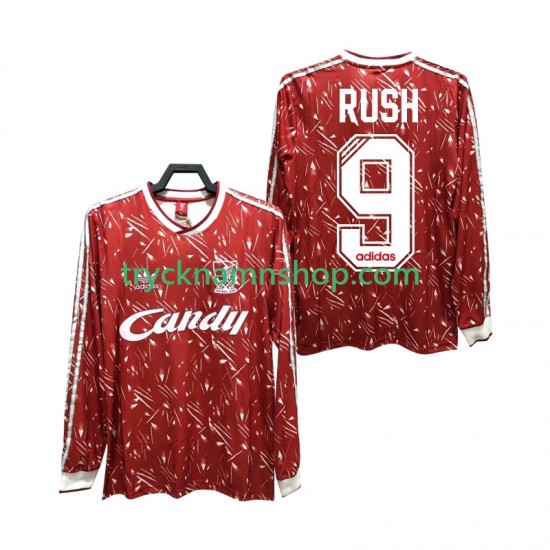 Liverpool Rush 9 1989 1991 Tröja Retro 1:a Matchställ Män Långärmad