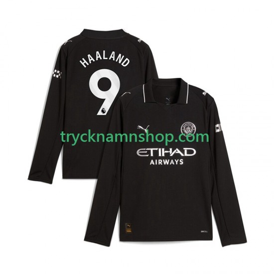 Manchester City Erling Haaland 9 2025-2026 Tröja 2:a Matchställ Män Långärmad