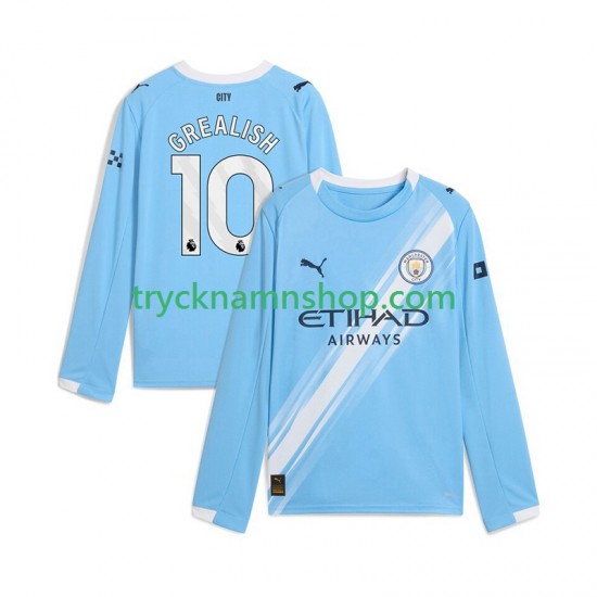 Manchester City Jack Grealish 10 2025-2026 Tröja 1:a Matchställ Män Långärmad