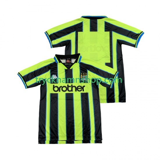 Manchester City 1998 1999 Tröja Retro 2:a Matchställ Män Kortärmad