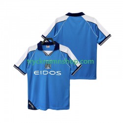 Manchester City 1999 2001 Tröja Retro 1:a Matchställ Män Kortärmad