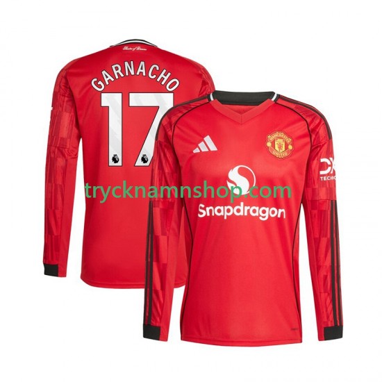 Manchester United Alejandro Garnacho 17 2025-2026 Tröja 1:a Matchställ Män Långärmad