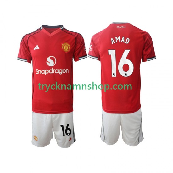 Manchester United Amad Diallo 16 2025-2026 Tröja 1:a Matchställ Barn Kortärmad