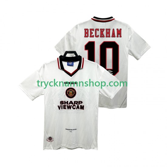 Manchester United BECKEHAM 10 1996 1997 Tröja Retro 2:a Matchställ Män Kortärmad