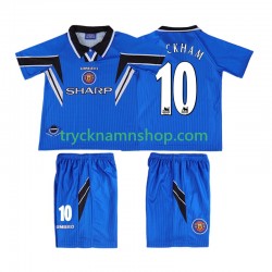 Manchester United BECKHAM 10 1996 1998 Tröja Retro 3:e Matchställ Barn Kortärmad