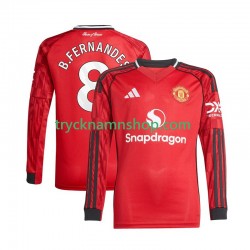 Manchester United Bruno Fernandes 8 2025-2026 Tröja 1:a Matchställ Män Långärmad