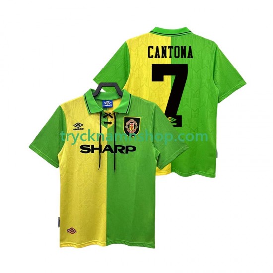 Manchester United CANTONA 7 1992 1994 Tröja Retro 2:a Matchställ Män Kortärmad