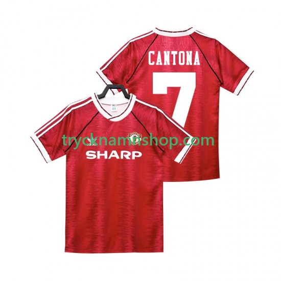 Manchester United CANTONA 7 1990 1992 Tröja Retro 1:a Matchställ Män Kortärmad