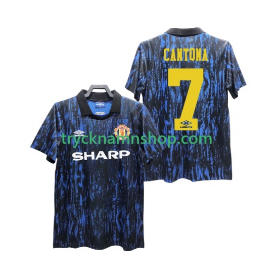 Manchester United CANTONA 7 1993 Tröja Retro 1:a Matchställ Män Kortärmad