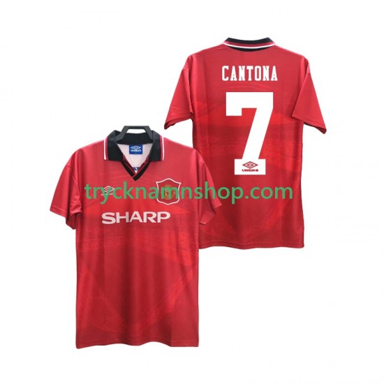 Manchester United CANTONA 7 1994 1996 Tröja Retro 1:a Matchställ Män Kortärmad