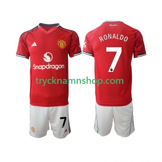 Manchester United Cristiano Ronaldo 7 2025-2026 Tröja 1:a Matchställ Barn Kortärmad