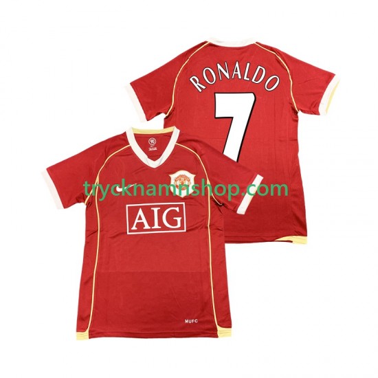 Manchester United Cristiano Ronaldo 7 2006 2007 Tröja Retro 1:a Matchställ Män Kortärmad