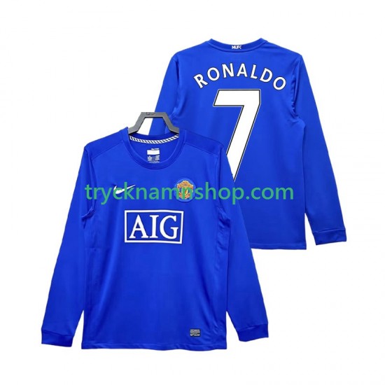 Manchester United Cristiano Ronaldo 7 2008 2009 Tröja Retro 3:e Matchställ Män Långärmad