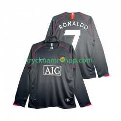 Manchester United Critstiano Ronaldo 7 2007 2008 Tröja Retro 2:a Matchställ Män Långärmad