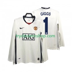 Manchester United GIGGS 11 Premier League 2008 2009 Tröja Retro 2:a Matchställ Män Långärmad