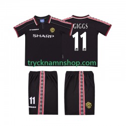 Manchester United GIGGS 11 1998 1999 Tröja Retro 2:a Matchställ Barn Kortärmad