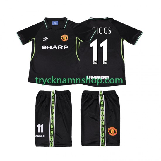 Manchester United GIGGS 11 1998 1999 Tröja Retro 3:e Matchställ Barn Kortärmad