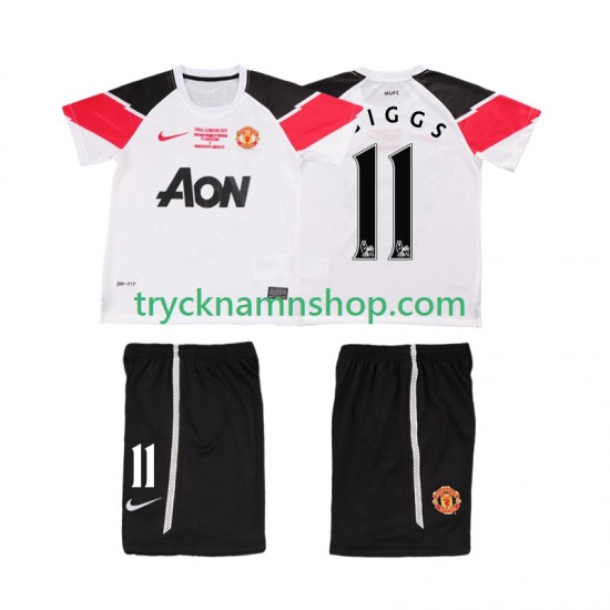 Manchester United GIGGS 11 Champions League 2011 2012 Tröja Retro 3:e Matchställ Barn Kortärmad