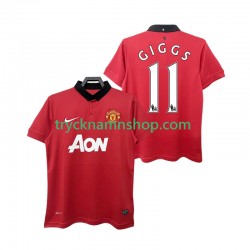 Manchester United GIGGS 11 2013 2014 Tröja Retro 1:a Matchställ Män Kortärmad
