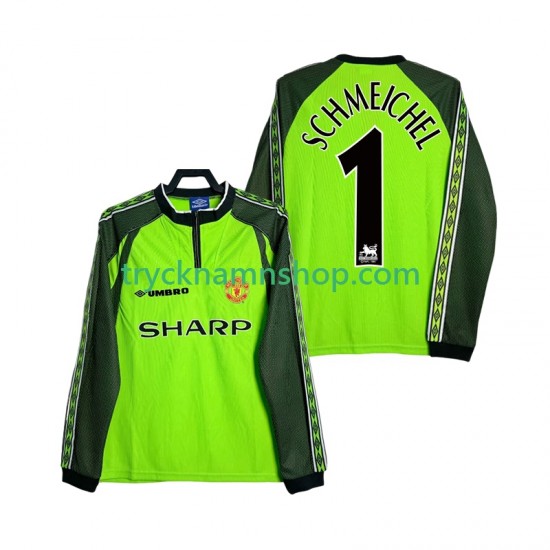 Manchester United Målvakt SCHMEICHEL 1 1998 2000 Tröja Retro 1:a Matchställ Män Långärmad