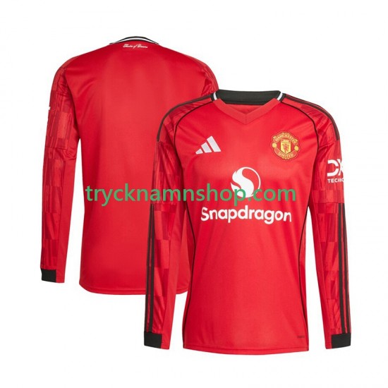 Manchester United 2025-2026 Tröja 1:a Matchställ Män Långärmad