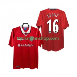 Manchester United Keane 16 1999 2000 Tröja Retro 1:a Matchställ Män Kortärmad