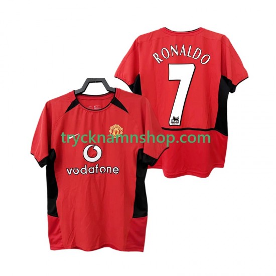 Manchester United RONALDO 7 2002 2004 Tröja Retro 1:a Matchställ Män Kortärmad