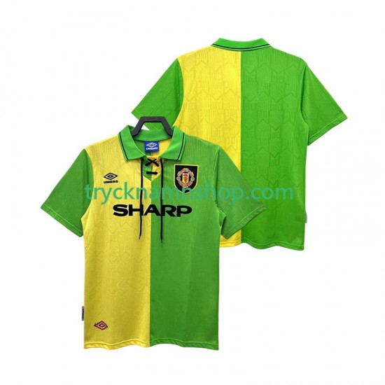 Manchester United 1992 1994 Tröja Retro 2:a Matchställ Män Kortärmad