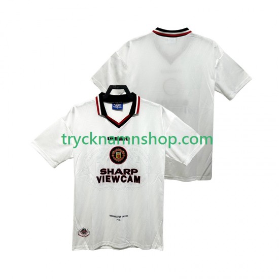 Manchester United 1996 1997 Tröja Retro 2:a Matchställ Män Kortärmad