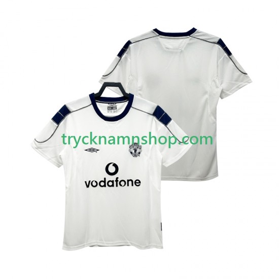 Manchester United 2000 2001 Tröja Retro 2:a Matchställ Män Kortärmad