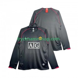 Manchester United 2007 2008 Tröja Retro 2:a Matchställ Män Långärmad